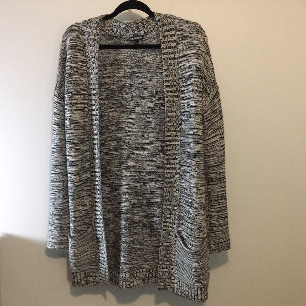 Express knit marbled cardigan